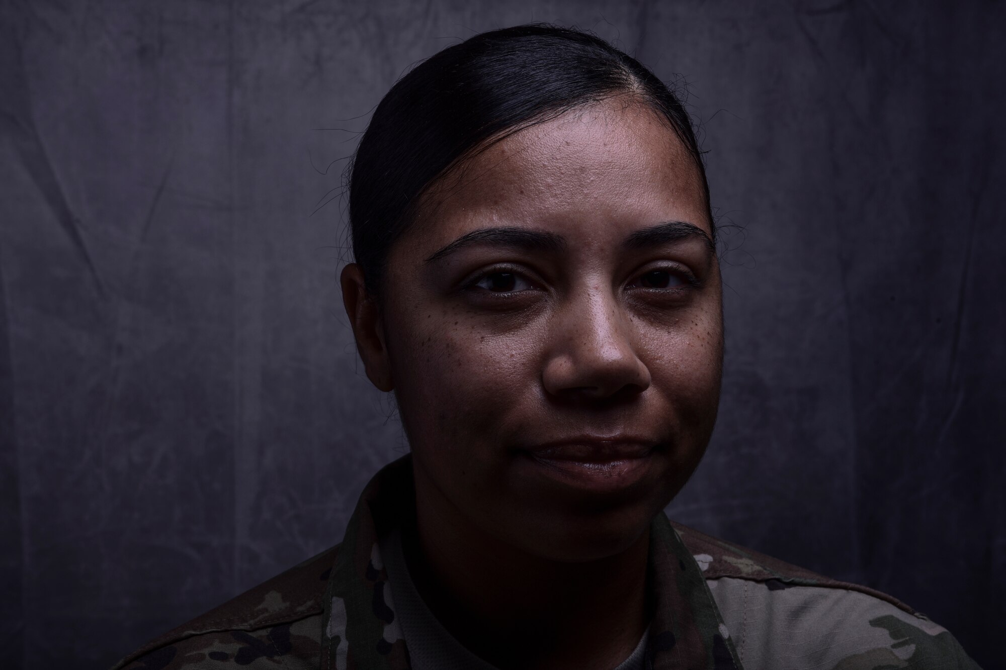 Tech. Sgt. Nakisha Simon, 386th Expeditionary Medical Group Bioenvironmental Engineering non-commissioned officer in charge, has turned her previous battles with mental health into way to help other Airmen during her 15-year career. Simon is deployed from the 355th Aerospace Medicine Squadron at Davis-Monthan Air Force Base, Arizona. (U.S. Air Force photo by Staff Sgt. Christopher Stoltz)