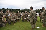 Soldiers of the Tennessee Army National Guard’s 117th Military Police Battalion conduct a convoy operations briefing prior to departure from battalion headquarters in Athens, Tenn., on Sept. 16, 2018. More than 100 personnel from the battalion are headed to South Carolina to provide assistance to residents in the aftermath of Hurricane Florence.