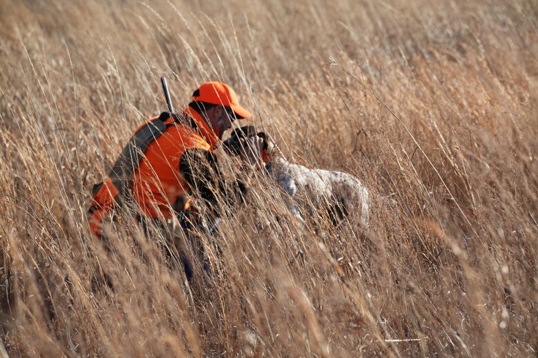 This photo from Hunting Safety Day at Perry Lake helps illustrate safe hunting practices that should also be used when hunting on Corps lands near the Missouri River.