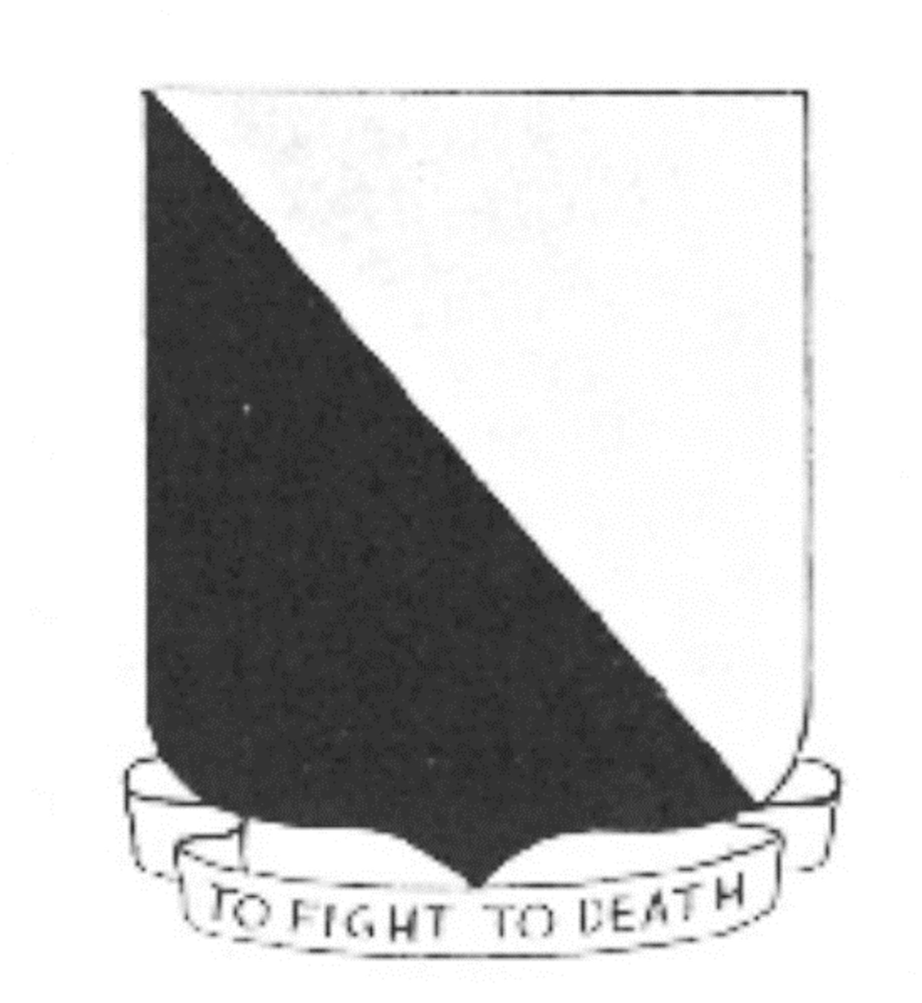 In 1972, The 14th FTW was temporarily presented the lineage and honors of the 14th Fighter Group. The emblem, designed for the 14th FG, was a simple black and white shield with the words “TO FIGHT TO DEATH” written in the scroll below the shield.