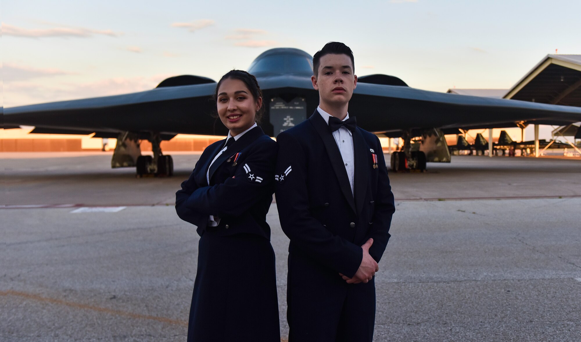 Members of Team Whiteman gather to commemorate the 71st anniversary of the U.S. Air Force at Whiteman Air Force Base, Mo., Sept. 15, 2018.