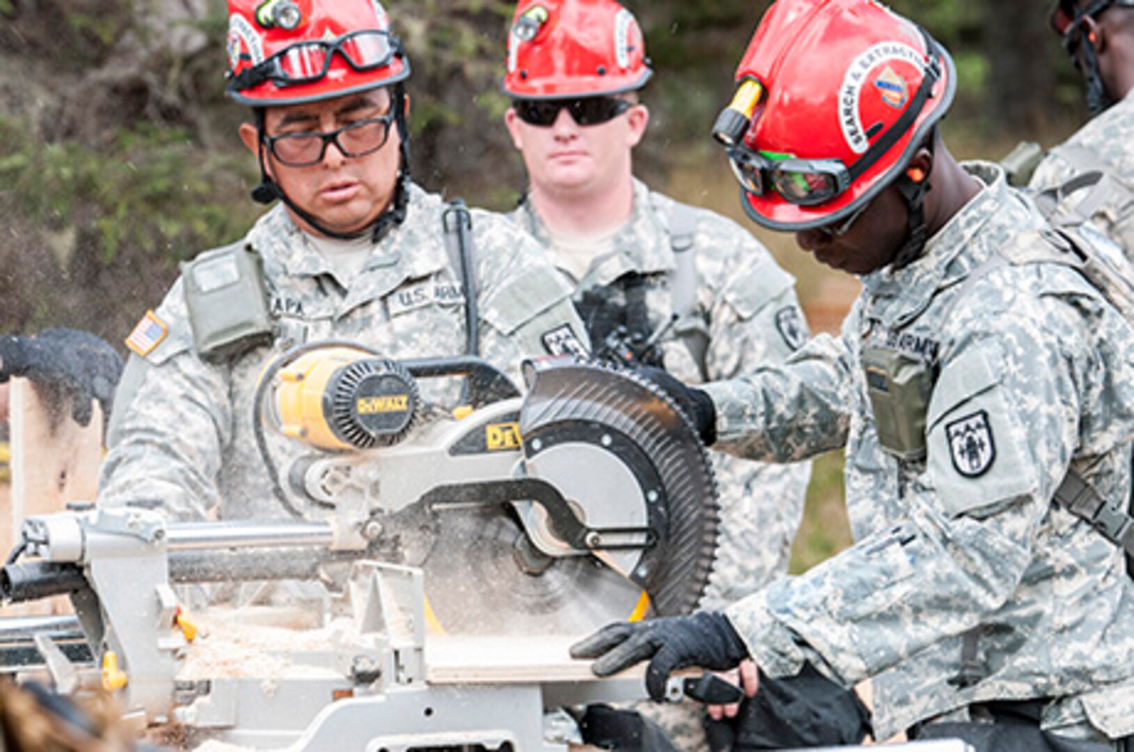 U.S. Colorado National Guard Airmen and Soldiers participated in a joint exercise evaluation (EXEVAL) that tests the accuracy, response time and capabilities of the National Guard Chemical, Biological, Radiological and Nuclear (CBRN) Response Enterprise (NG CRE). The training took place at Camp Rilea in Warrenton, Oregon, from July 31-Aug. 5, 2016. (U.S. Air National Guard photo by Staff Sgt. Bobbie Reynolds)