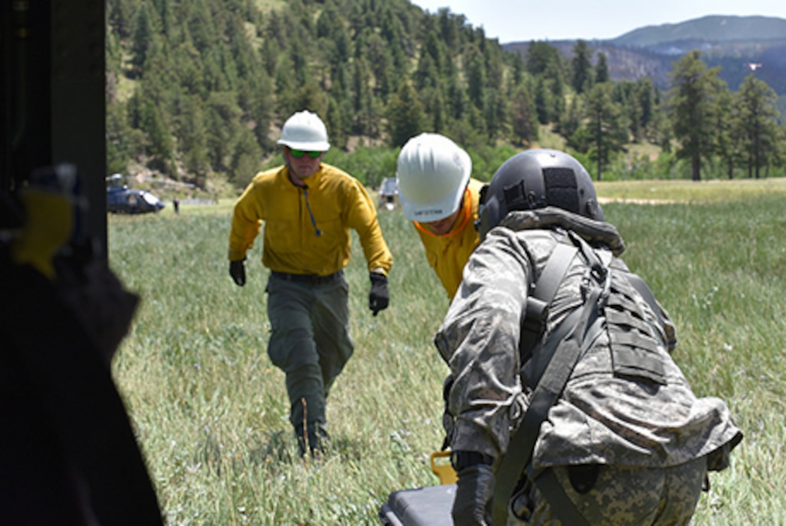 Colorado National Guard joins multiple government and civilian personnel in response to the Cold Springs Fire near Nederland, Colo., in Boulder County, July 11, 2016. (U.S. Army National Guard photo by Staff Sgt. Manda Walters/Released)