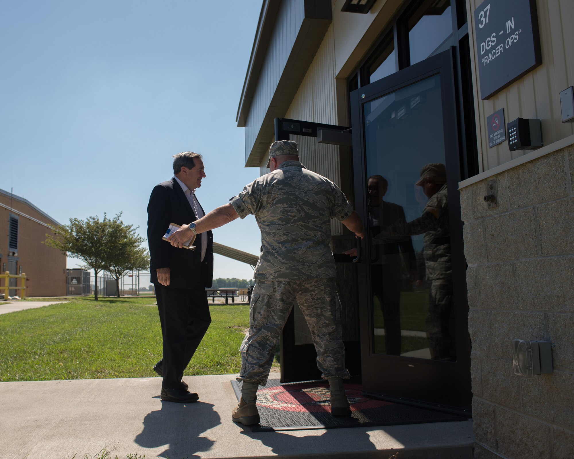 181st IW hosts U.S. Sen. Donnelly for base tour