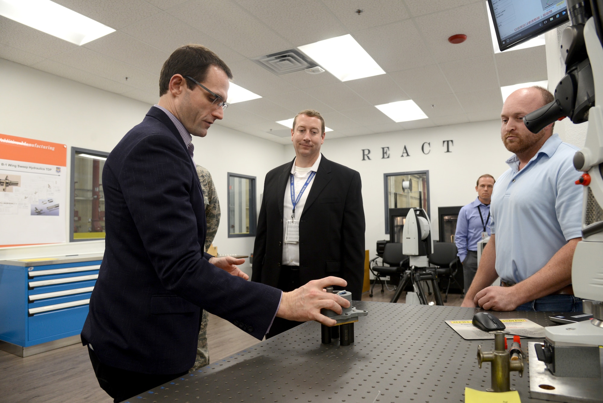 Assistant Secretary of the Air Force for Acquisition, Technology and Logistics Dr. Will Roper visited Tinker Air Force Base Sept. 13 to gain a better understanding of the Air Force Sustainment Center mission as the supporting command for readiness in the Air Force.