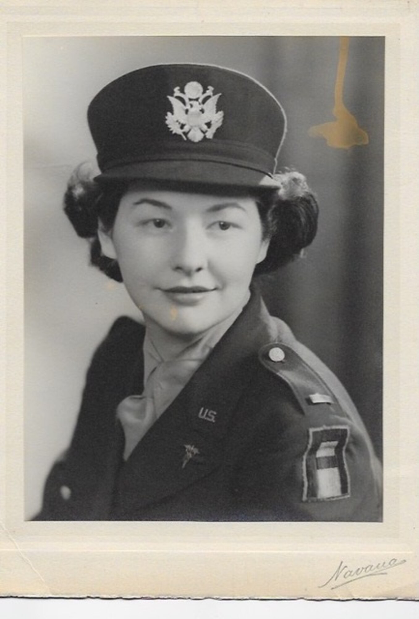 Retired U.S. Air Force Lt. Col. Martha Cameron, a World War II nurse and veteran, poses for a picture in 1944 while she was as a 1st Lt. U.S.