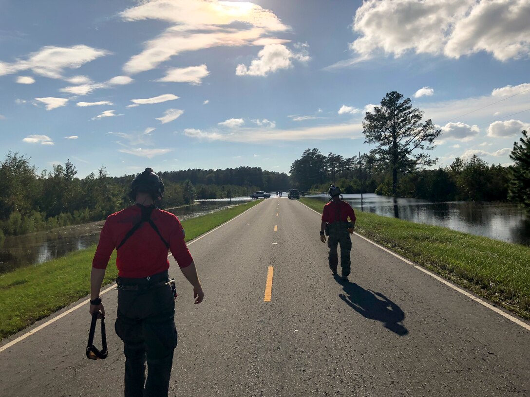 Guardsmen rescue 19 during relief efforts in Hurricane Florence