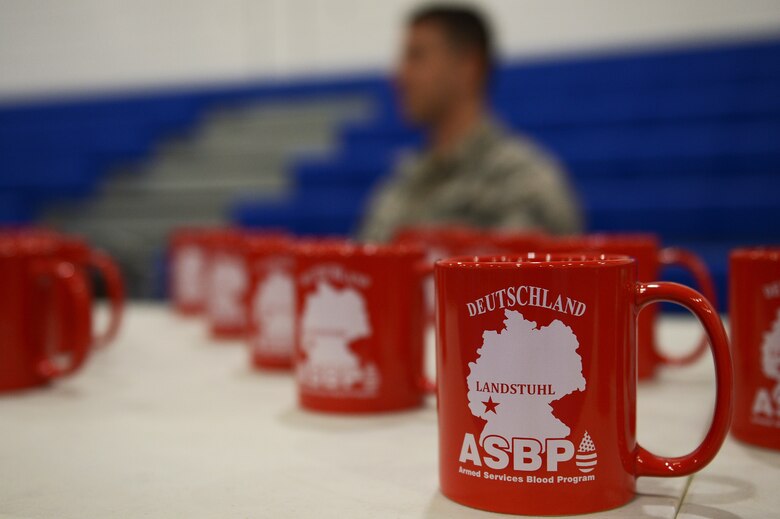 The Armed Services Blood Program-Europe visited Royal Air Force Lakenheath to host a mobile blood drive at RAF Lakenheath, England, Sept. 18, 2018. Nearly 80 Liberty Wing personnel volunteered to ensure the blood drive was a success. (U.S. Air Force photo/Airman 1st Class Shanice Williams-Jones)