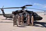 Colorado Army National Guardsmen and Jordan Armed Forces participate in a State Partnership Program exchange for rotary wing pilots at Buckley Air Force Base, Aurora, Colorado, Sept. 8, 2015. (U.S. Army National Guard photo by Staff Sgt. Joseph K. VonNida/RELEASED)