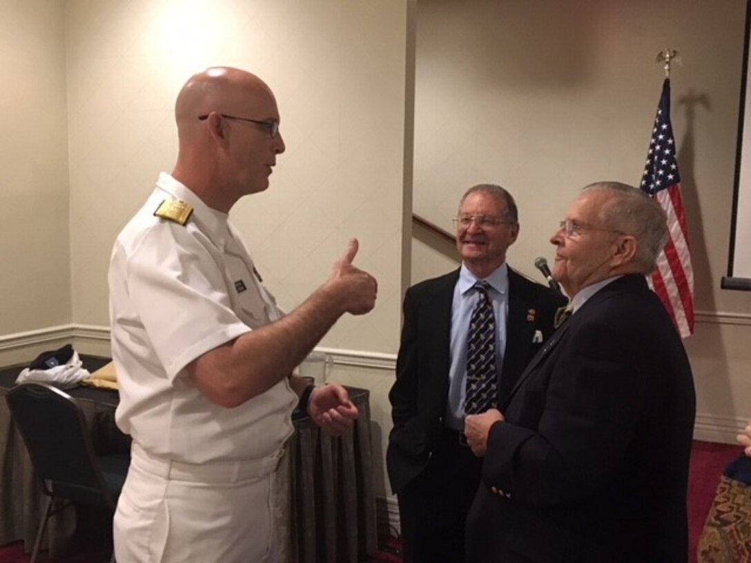 Distribution commanding officer speaks at local MOAA event