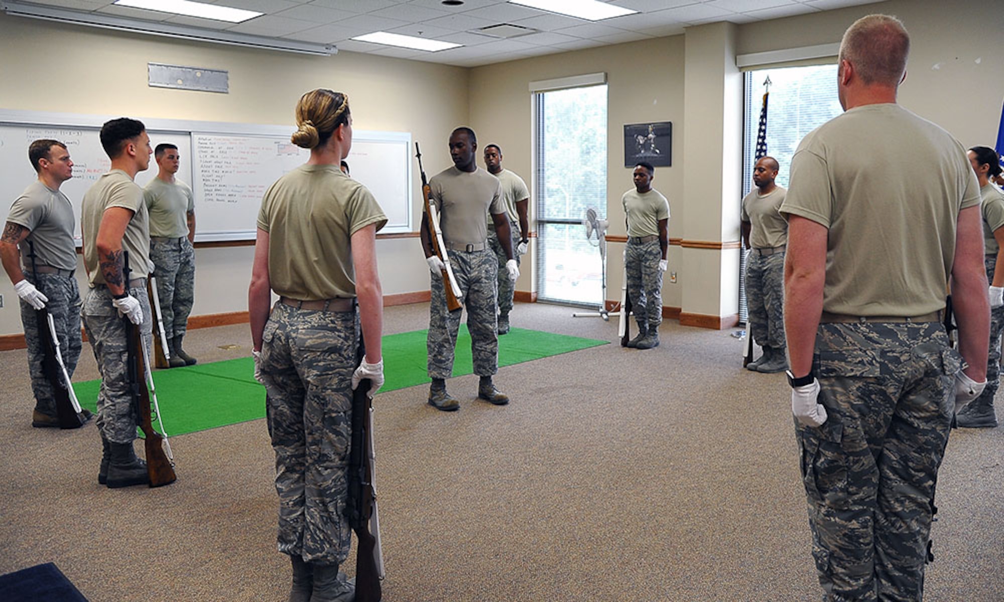 Honor Guard training