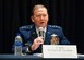 Lt. Gen. Richard Scobee, Chief of the Air Force Reserve and Commander Air Force Reserve Command, speaks during a total force integration panel during the Air Force Association Air, Space and Cyber Conference Sept. 18, 2018, in National Harbor, Md. The panel discussed how to improve processes and better utilize Guard and Reserve Airmen in Air Force operations. (U.S. Air Force photo by Andy Morataya)