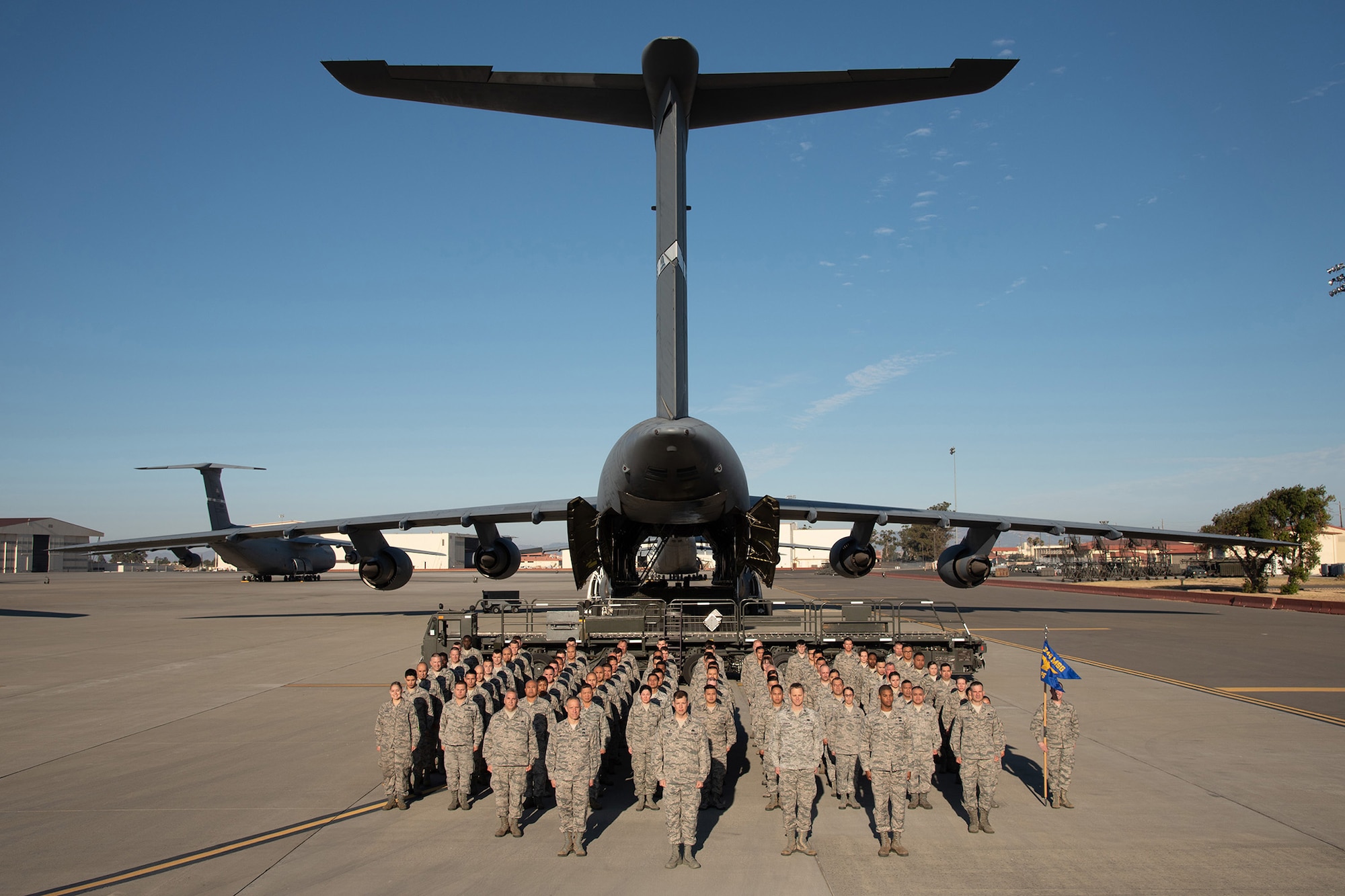 55th Aerial Port Squadron - Commander is Maj. Joseph C. Wilson, September 2018