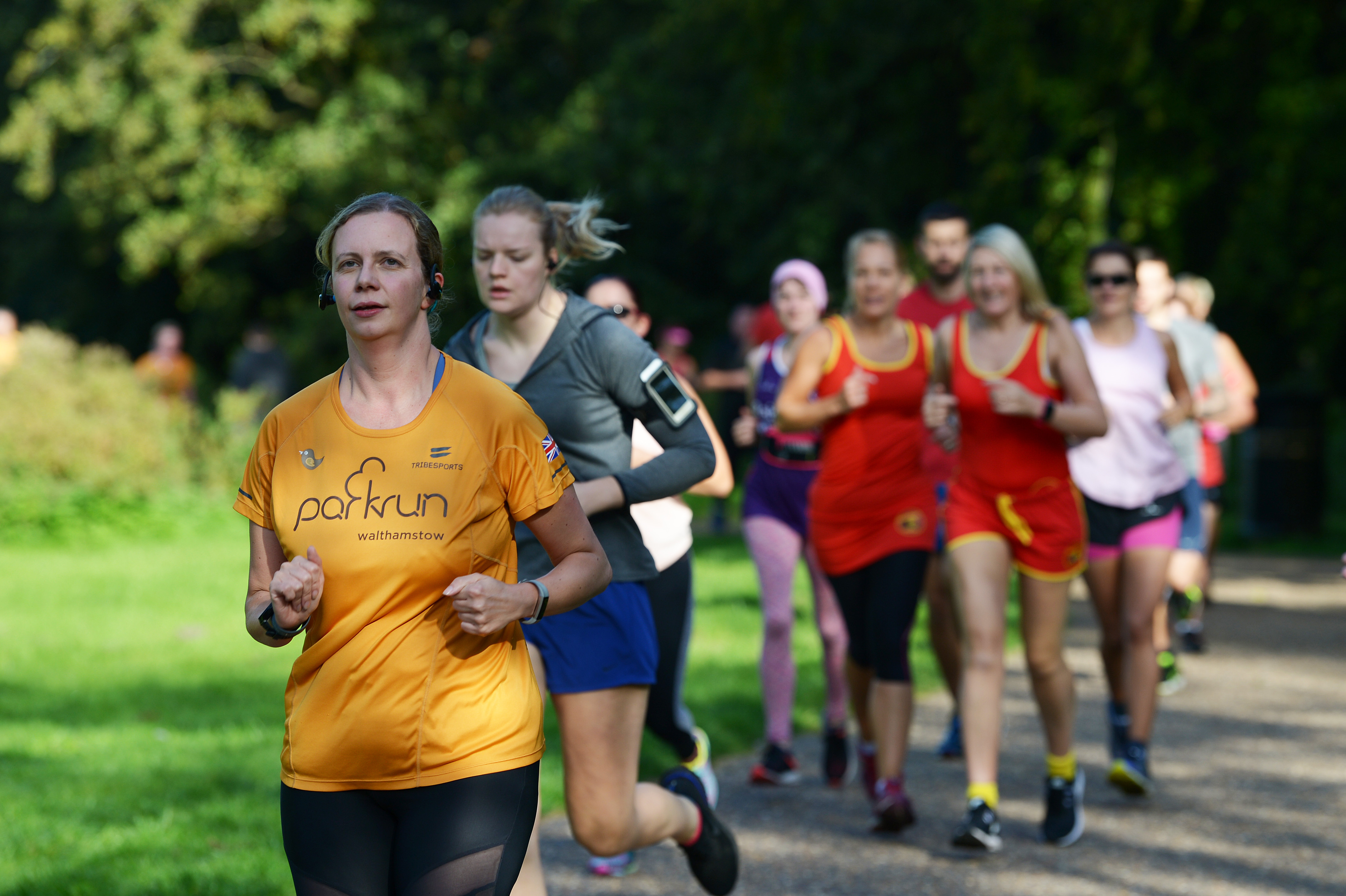 US Airmen volunteer at Thetford Parkrun UK