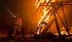 U.S. Air Force Staff Sgt. Kyle Gregory, 633rd Civil Engineer Squadron lead firefighter, prepares a fire for a training exercise at Joint Base Langley-Eustis, Virginia, Sept. 20, 2018.