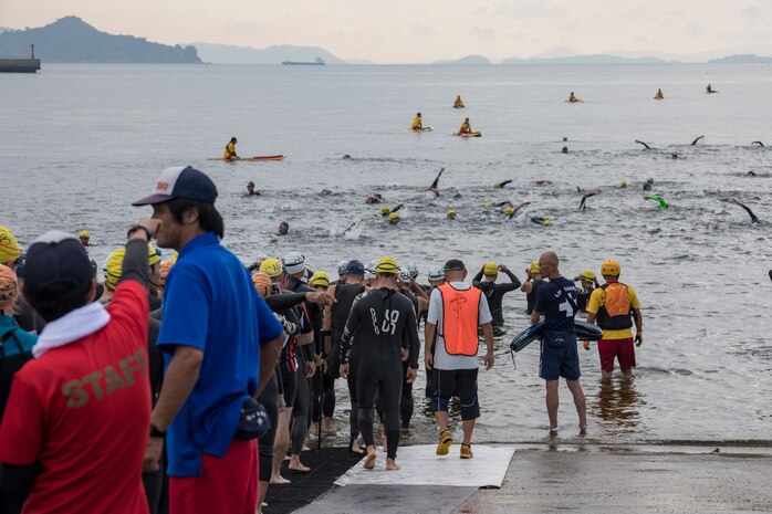 MCAS Iwakuni builds bonds through swimming, bicycling, running