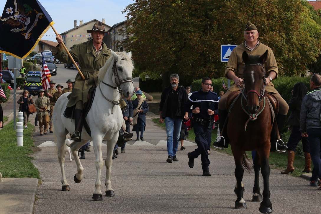 WWI Centennial Nonsard, France Bridge Crossing Reenactment