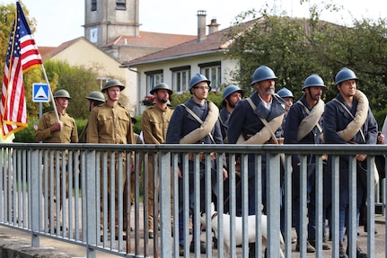 WWI Centennial Nonsard, France Bridge Crossing Reenactment