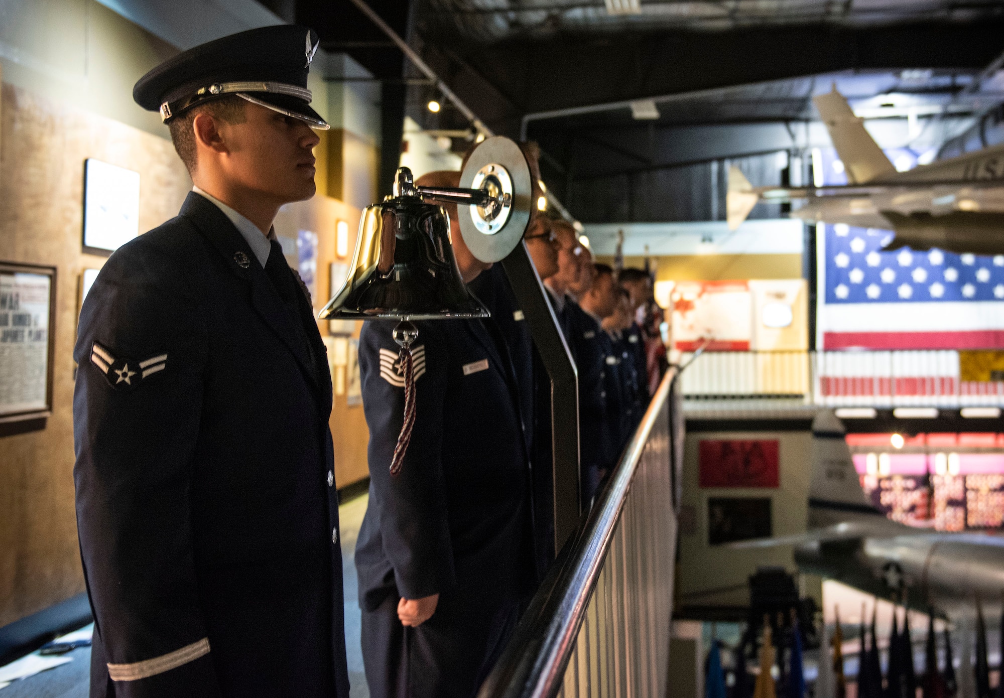 The 96th Test Wing hosted a POW/MIA Recognition Day ceremony at the Air Force Armament Museum in remembrance of America’s prisoners of war, those still missing in action and their families. The event featured guest speakers, the Missing Man Table, Niceville High School’s Opus One Chorus singers, a bag-pipe performance, a wreath presentation and a flyover.