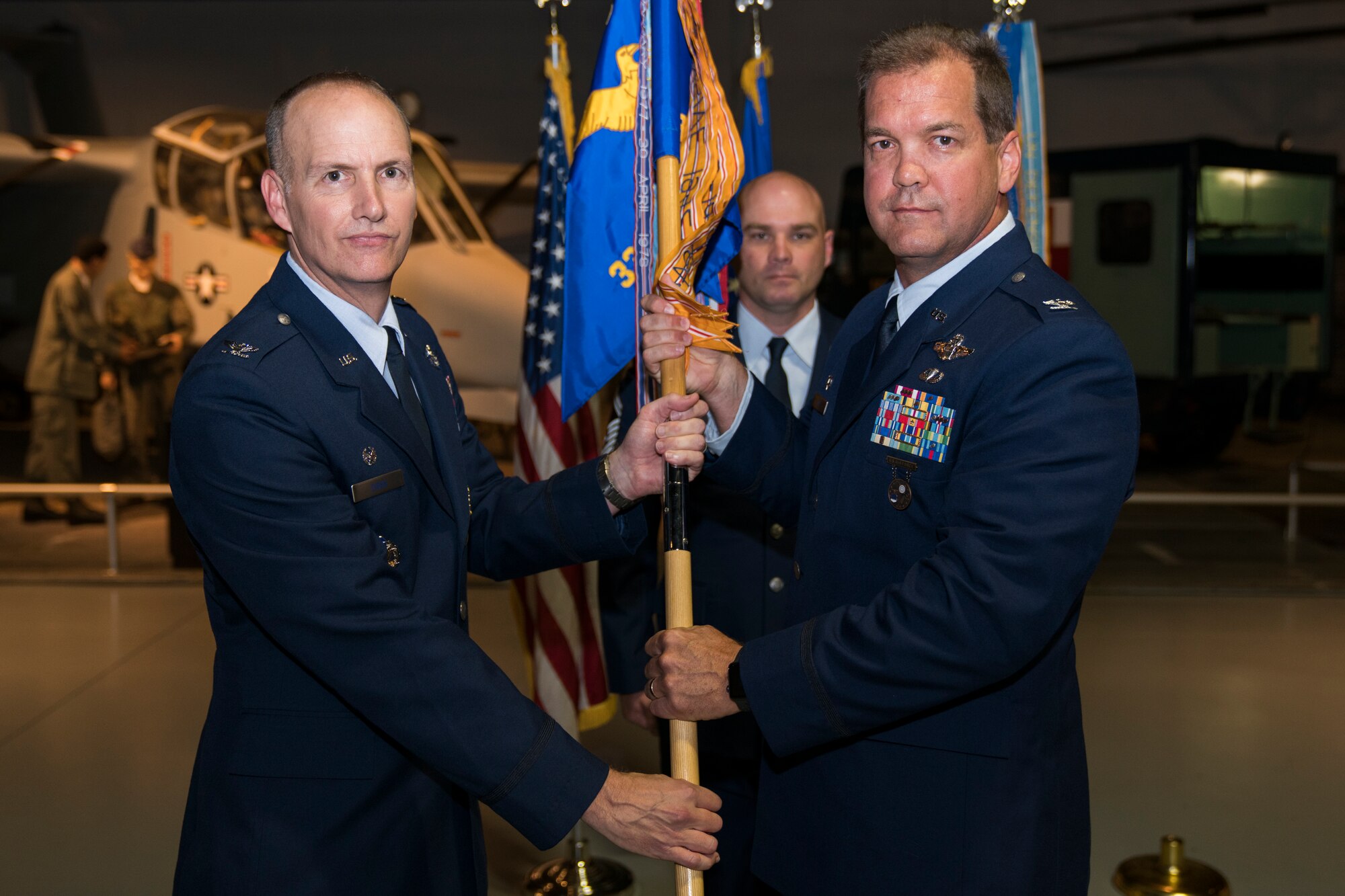 339th Flight Test Squadron change of command ceremony