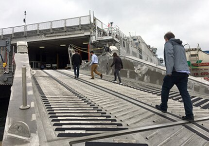 Nearly 300 NUWC Division Newport employees tour ships visiting for International Seapower Symposium