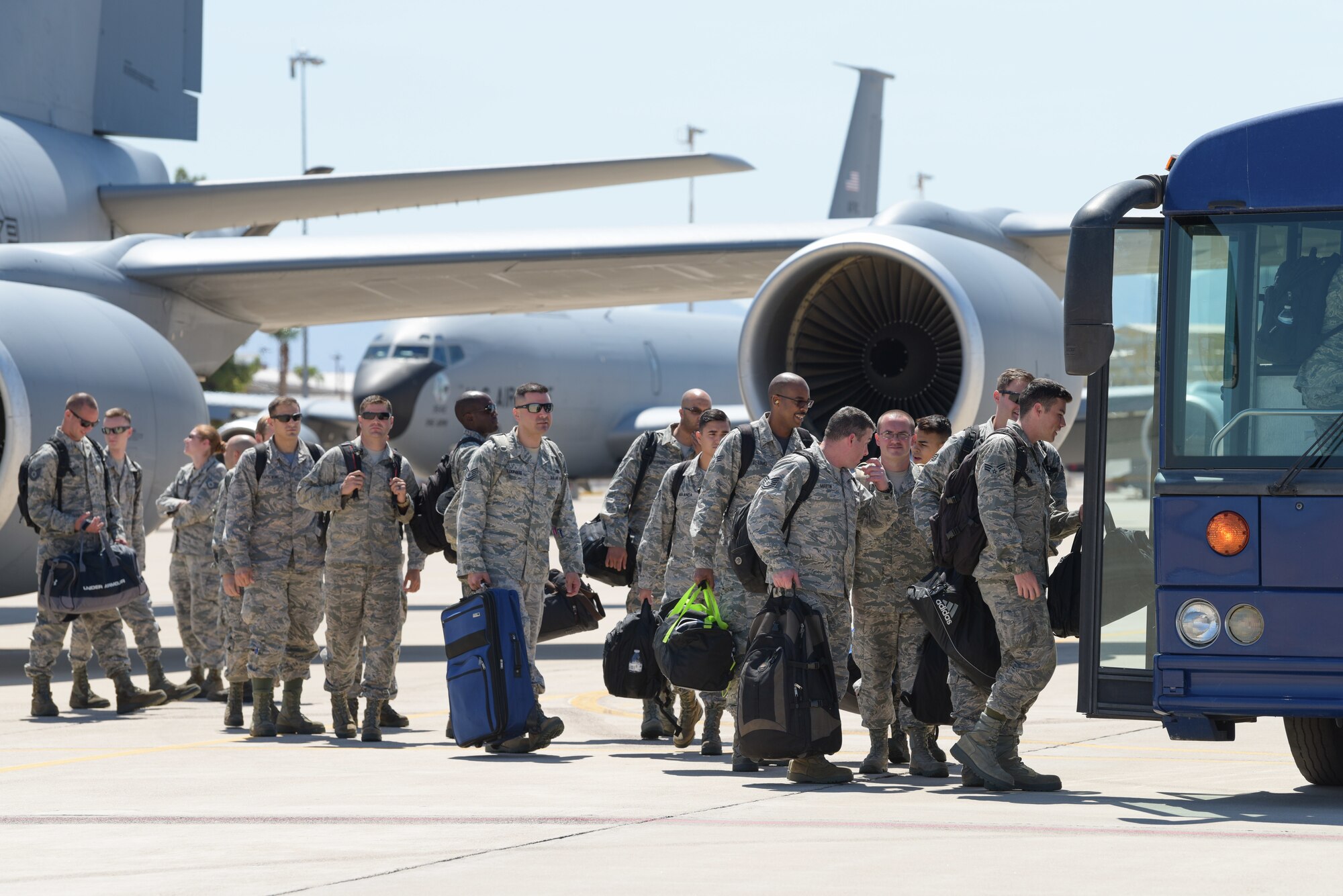 The 944th Fighter Wing hosted the over 1,700 mile mass movement during their unit training assembly and all four entities worked together to ensure the cross country trip happened without a hitch.