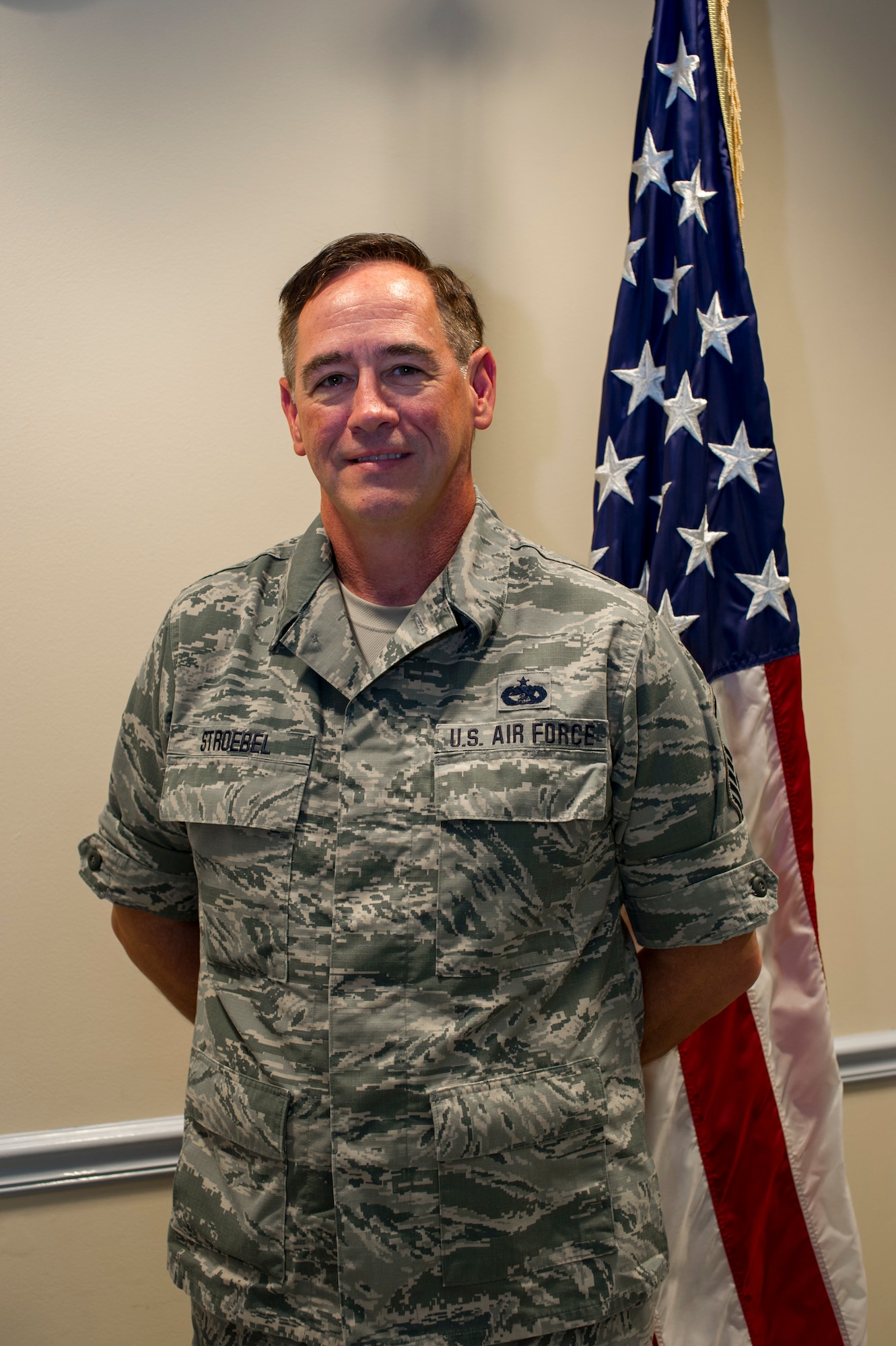 Master Sgt. David Strobel, former 88th APS Passenger Service Terminal superintendent and air transportation specialist with the 514th Air Mobility Wing, Joint Base McGuire-Dix-Lakehurst, N.J., poses for a photo September 4, 2018. Strobel’s many years as a U.S. Air Force historian honed his skills in researching the past and motivated him to look into his family’s own history. (U.S. Air Force photo by Senior Airman Ruben Rios)
