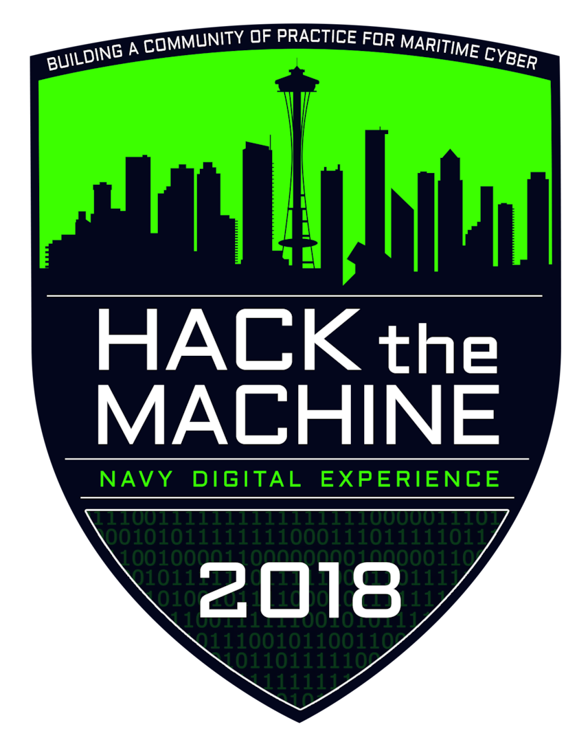 Hack the Machine Navy Digital Experience 2018 logo