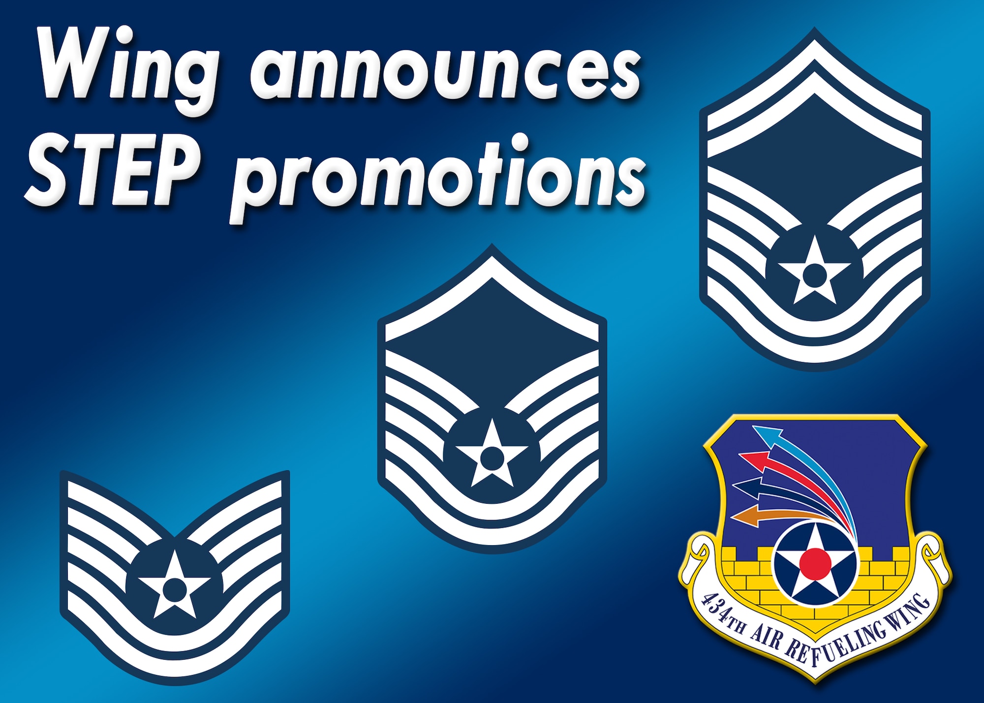 STEP II is a commanders program designed to promote the most deserving Airmen, especially those who are blocked from promotion due to lack of position vacancies common in reserve units. (U.S. Air Force graphic / Tech. Sgt. Benjamin Mota)