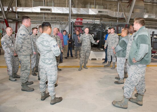 CMSgt France w airmen