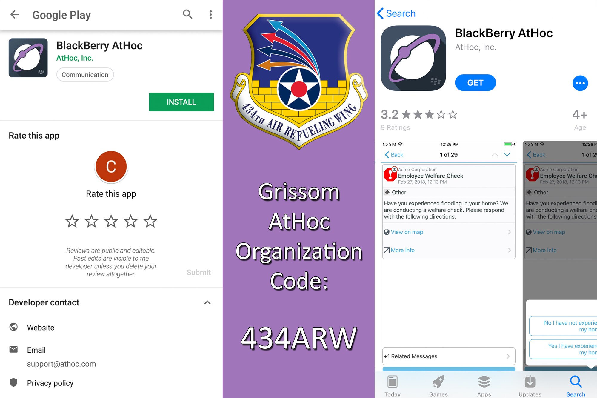 AtHoc alert system app now available to Grissom members