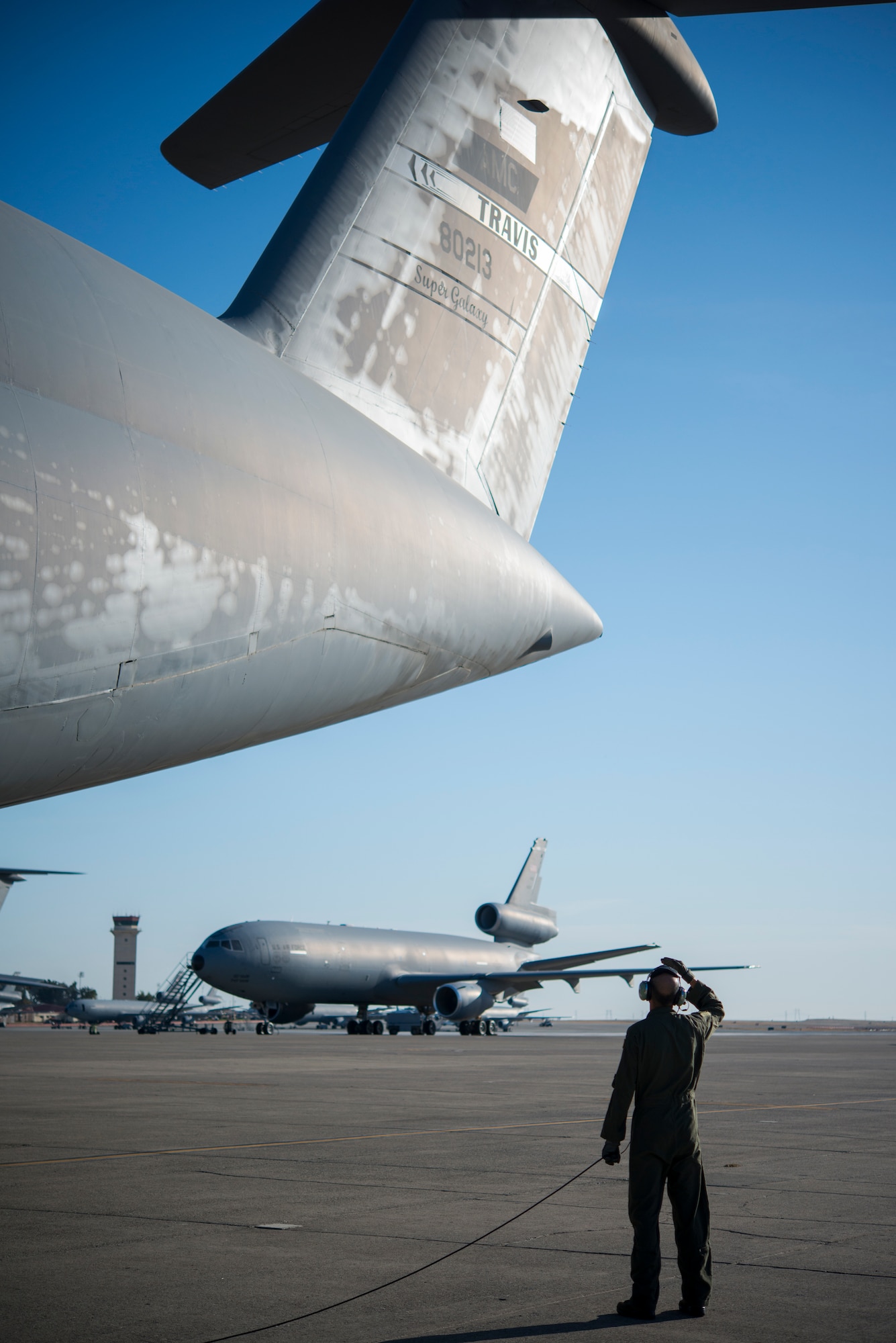 The 349th and 60th Air Mobility Wings work together to enhance Rapid Global Mobility by ensuring aircraft at Travis AFB are ready to go any time, any place, anywhere.