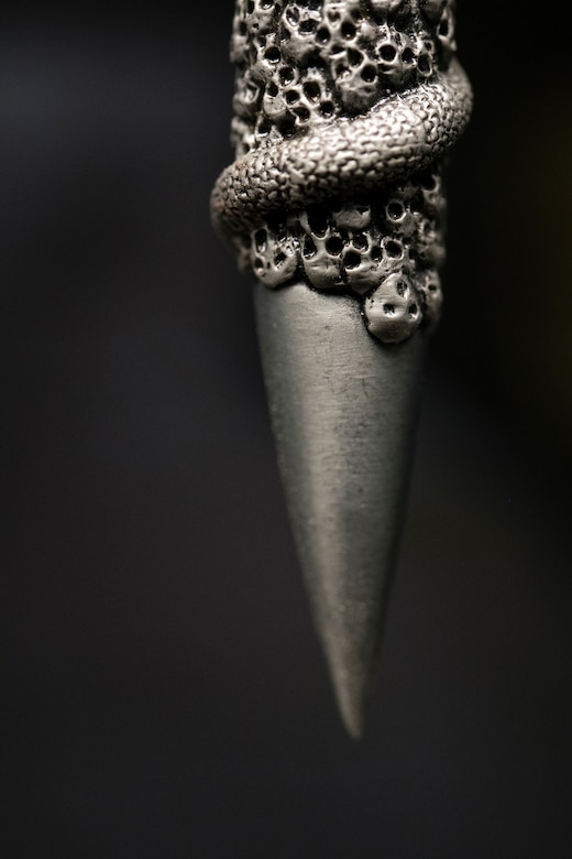 View of a decorative bullet.