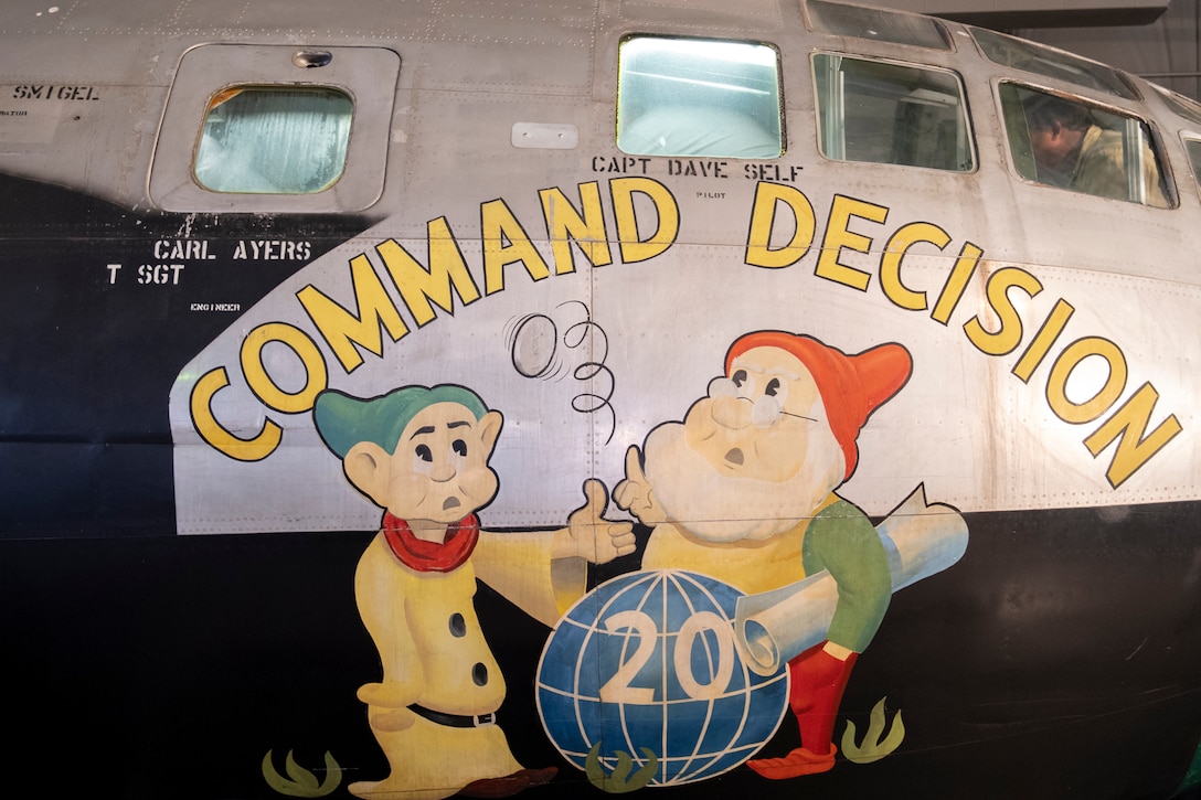 Disney art on an airplane.