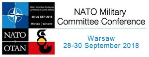 Emblem for the Sept. 28-30, 2018, NATO Military Committee Conference in Warsaw, Poland.