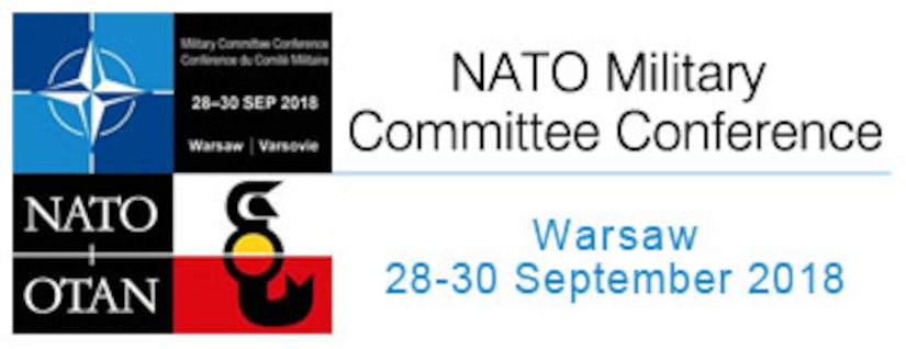 Emblem for the Sept. 28-30, 2018, NATO Military Committee Conference in Warsaw, Poland.