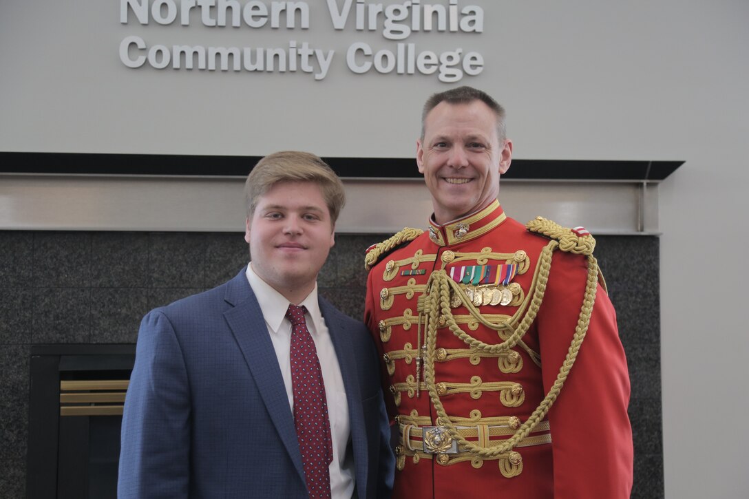 On March 31, 2019, “The President’s Own” U.S. Marine Band presented a concert titled “Song and Dance” at the Rachel M. Schlesinger Concert Hall and Arts Center at Northern Virginia Community College in Alexandria, Va. The concert featured euphonium player Peyton Sills, the winner of the Marine Band’s Concerto Competition for High School Musicians.