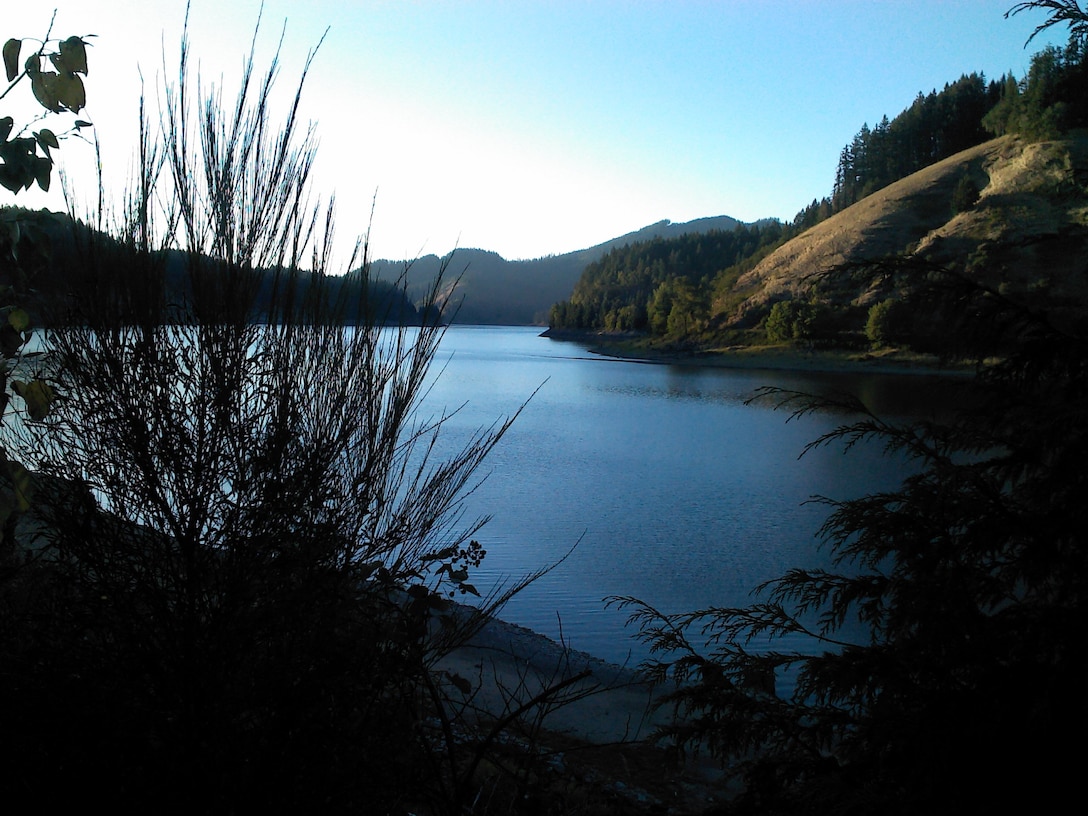 Sunset at Lookout Point Dam