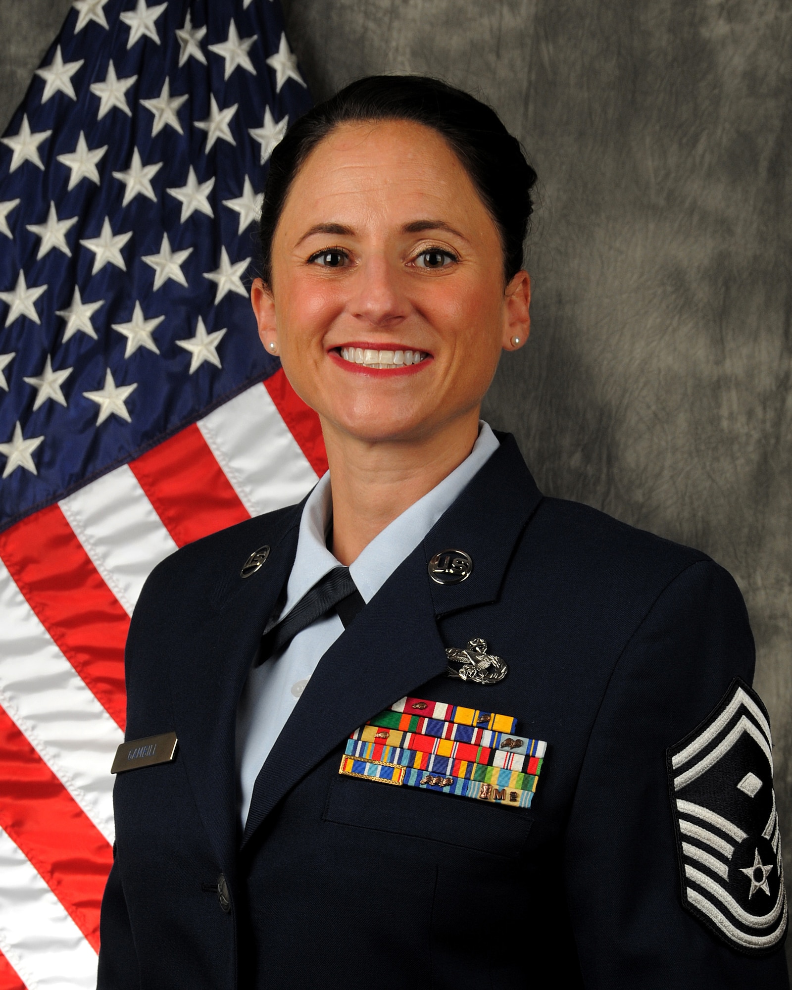 Senior Master Sgt. Rhonda Gambill, 87th Aerial Port Squadron first sergeant, was selected as the 2018 Air Force Reserve Command First Sergeant of the Year. The announcement was made March 27, 2019.