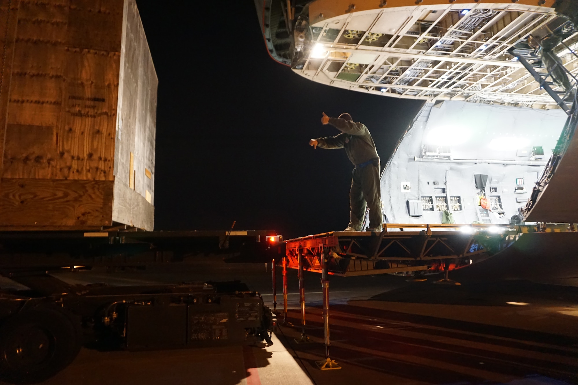 Dover C-5M receives 8K pound ramp at Robins
