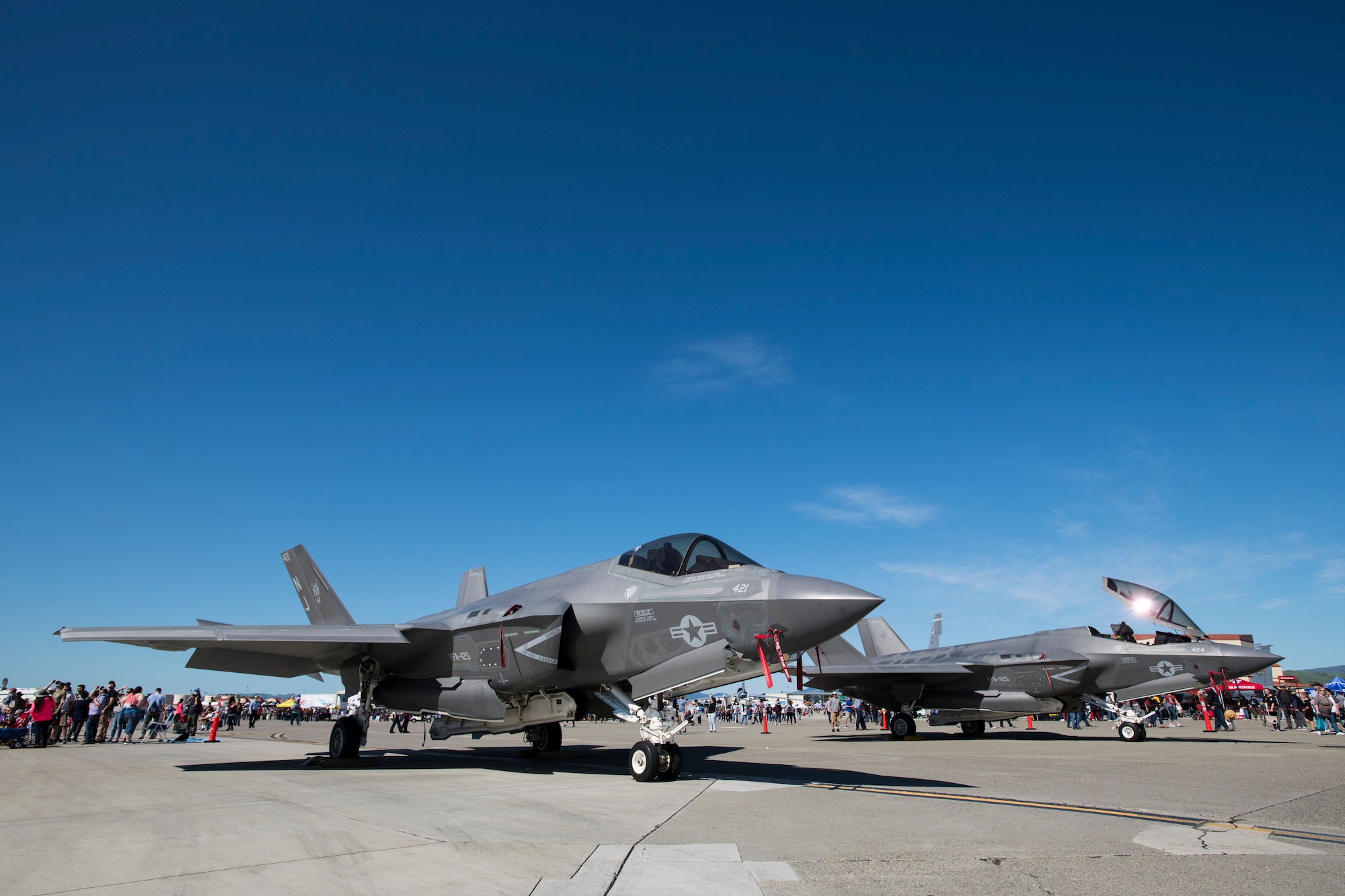 The two-day air show  featured perforamances, fly overs, and static displays, as well as events for kids