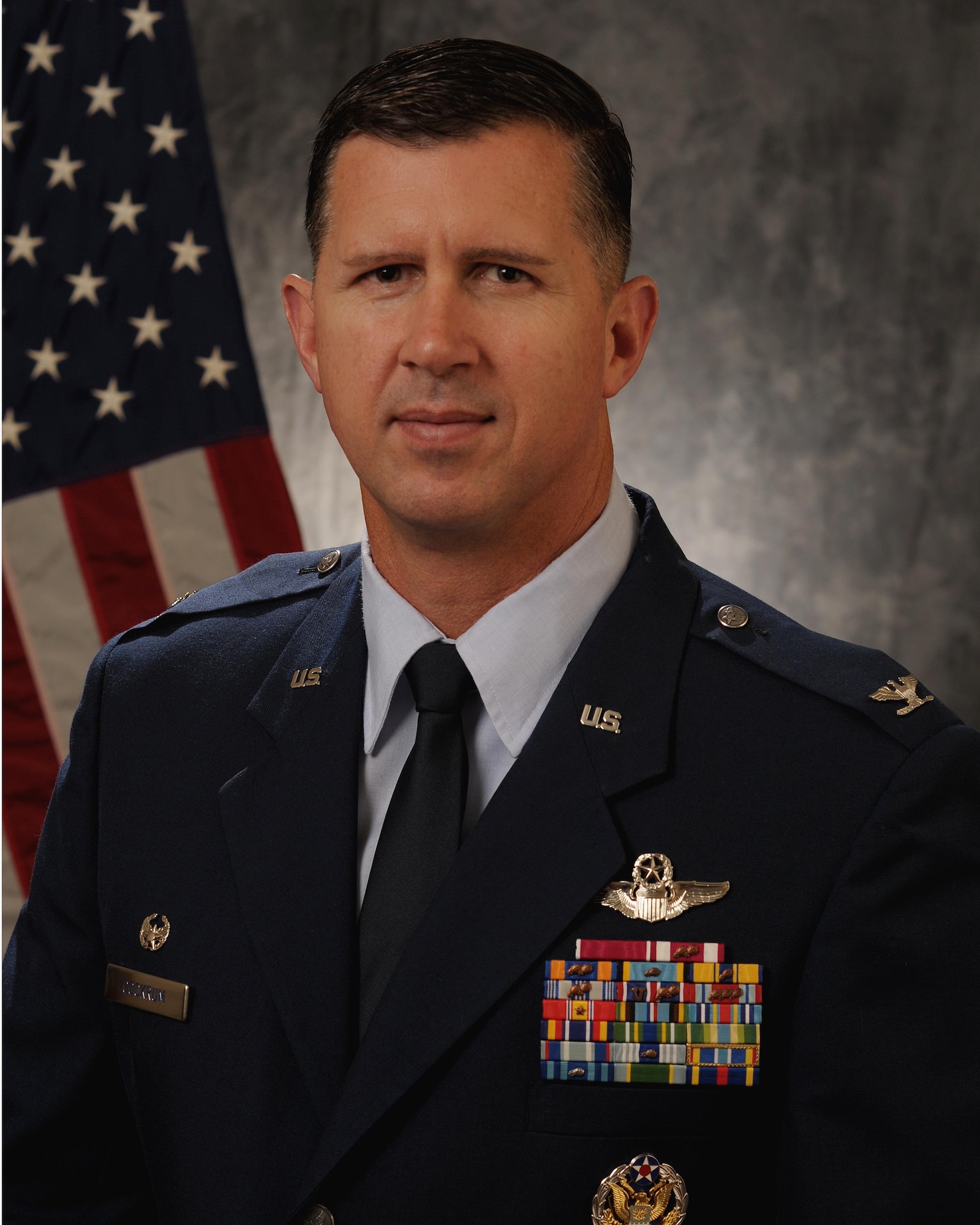 Official Biography Photography of Col. Jason Cockrum (U.S. Air Force photo by Manabu Matsuura)
