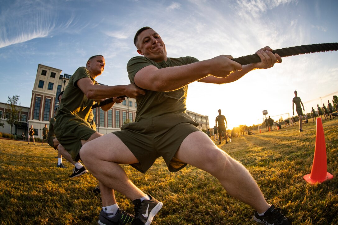 MARFORRES Marines participate in a Total Force Fitness event
