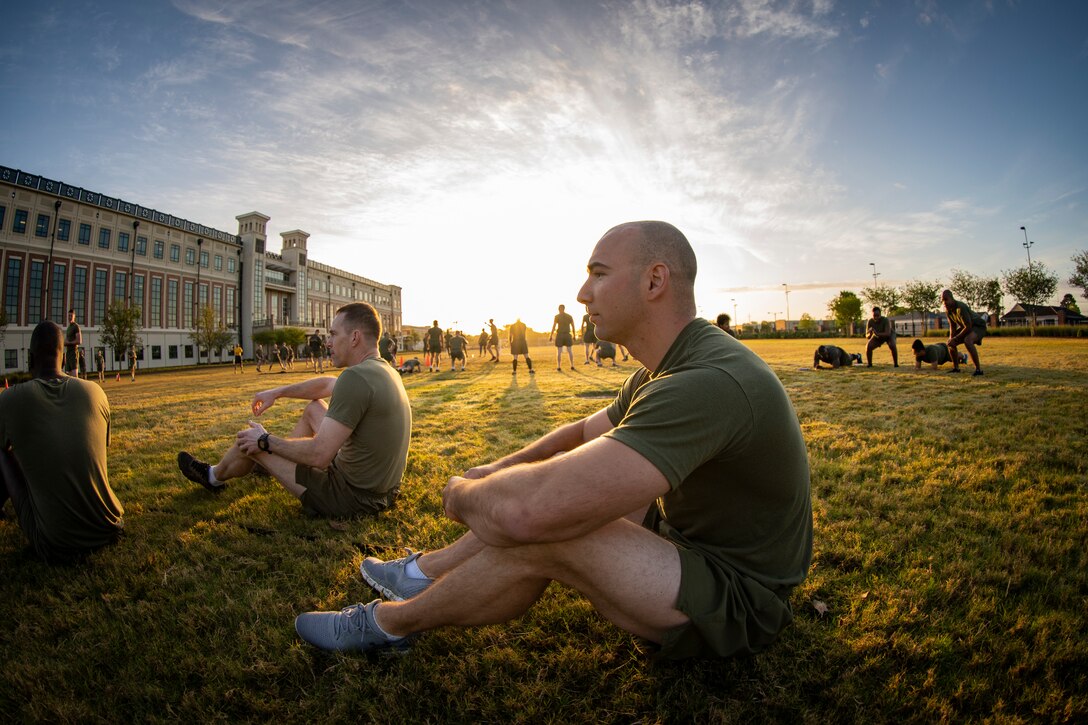 MARFORRES Marines participate in a Total Force Fitness event