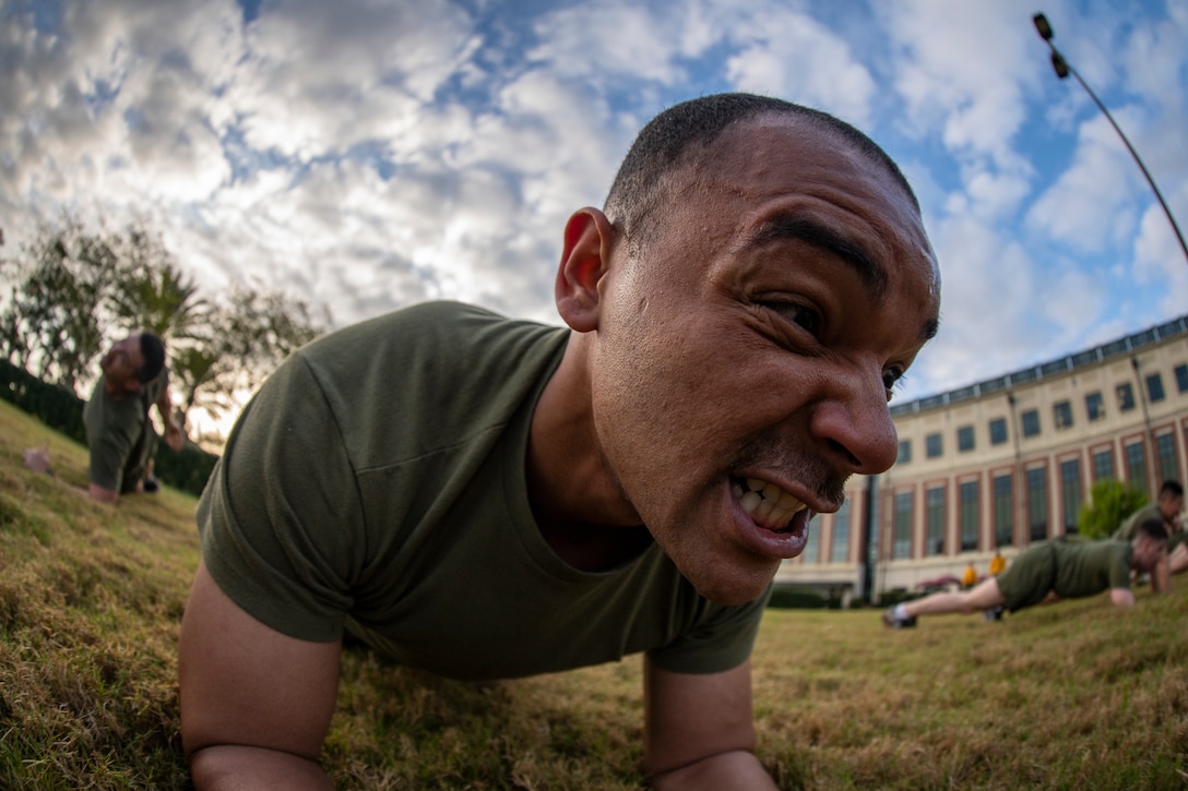 MARFORRES Marines participate in a Total Force Fitness event