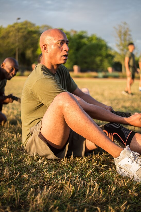 MARFORRES Marines participate in a Total Force Fitness event