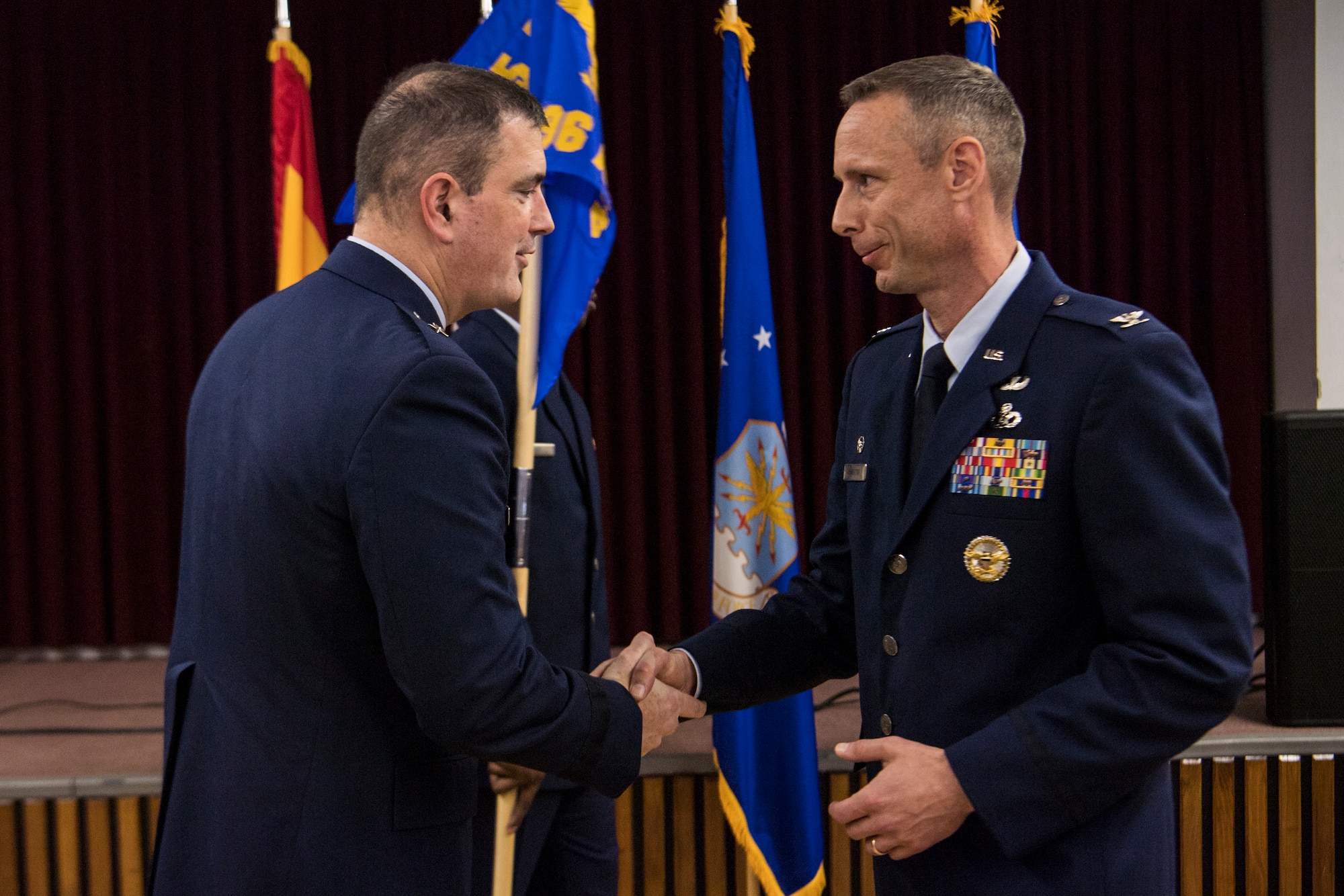The 496th Air Base Squadron, Morón Air Base, Spain, was realigned from under the 86th Operations Group, Ramstein Air Base, Germany, to the 65th Air Base Group, Lajes Field, Portugal, 1 April, 2019 on Morón Air Base, Spain.