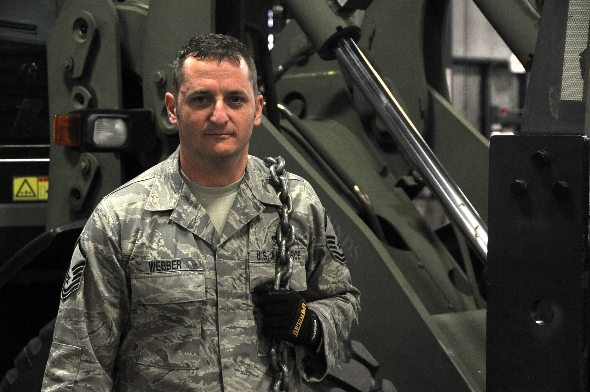 Master Sgt. Jon C. Webber, 87th Aerial Port Squadron Senior NCO of Load Planning, is the 445th Airlift Wing April Spotlight Performer.