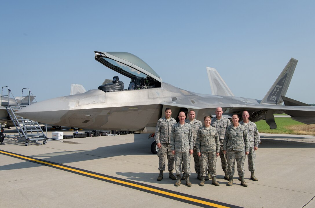 From the USAF Heartland of America Band, the group Raptor with the F-22 Raptor