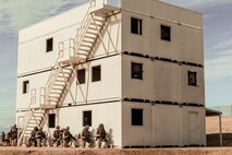 U.S Marines with 1st Battalion, 7th Marine Regiment, 1st Marine Division, participate in Integrated Training Exercise (ITX) 2-19 at Range 220 on Marine Corps Air Ground Combat Center, Twentynine Palms, Calif., Feb. 9, 2019. The purpose of ITX is to create a challenging, realistic training environment that produces combat-ready forces capable of operating as an integrated Marine Air Ground Task Force. (U.S. Marine Corps photo by Lance Cpl. Colton Brownlee)